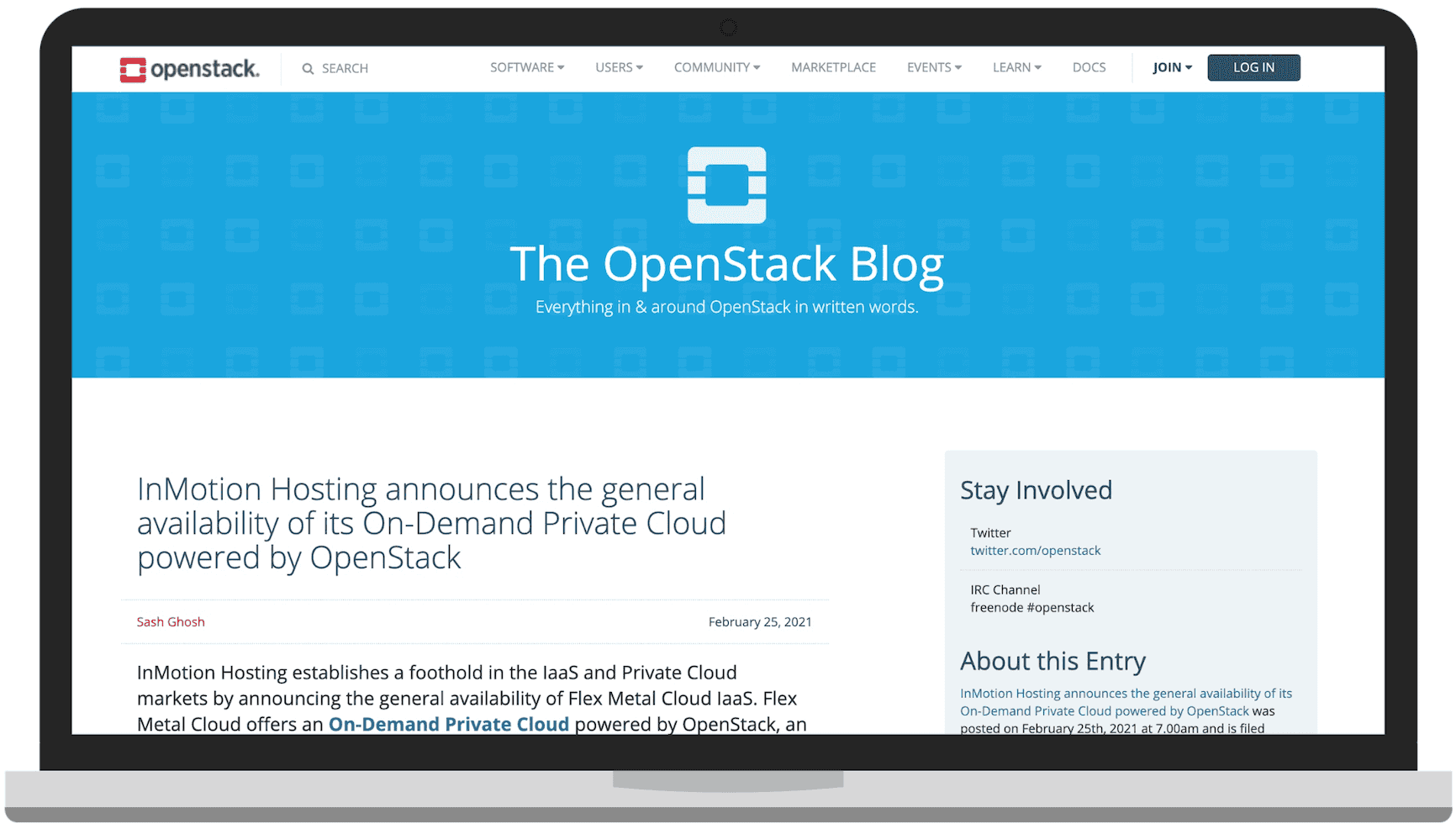 OpenStack blog InMotion Hosting